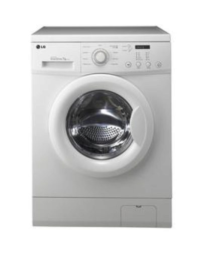 Lg F12C3Qd 1200 Spin, 7Kg Load Washing Machine - White Lg F12C3Qd 1200 Spin, 7Kg Load Washing Machine - White